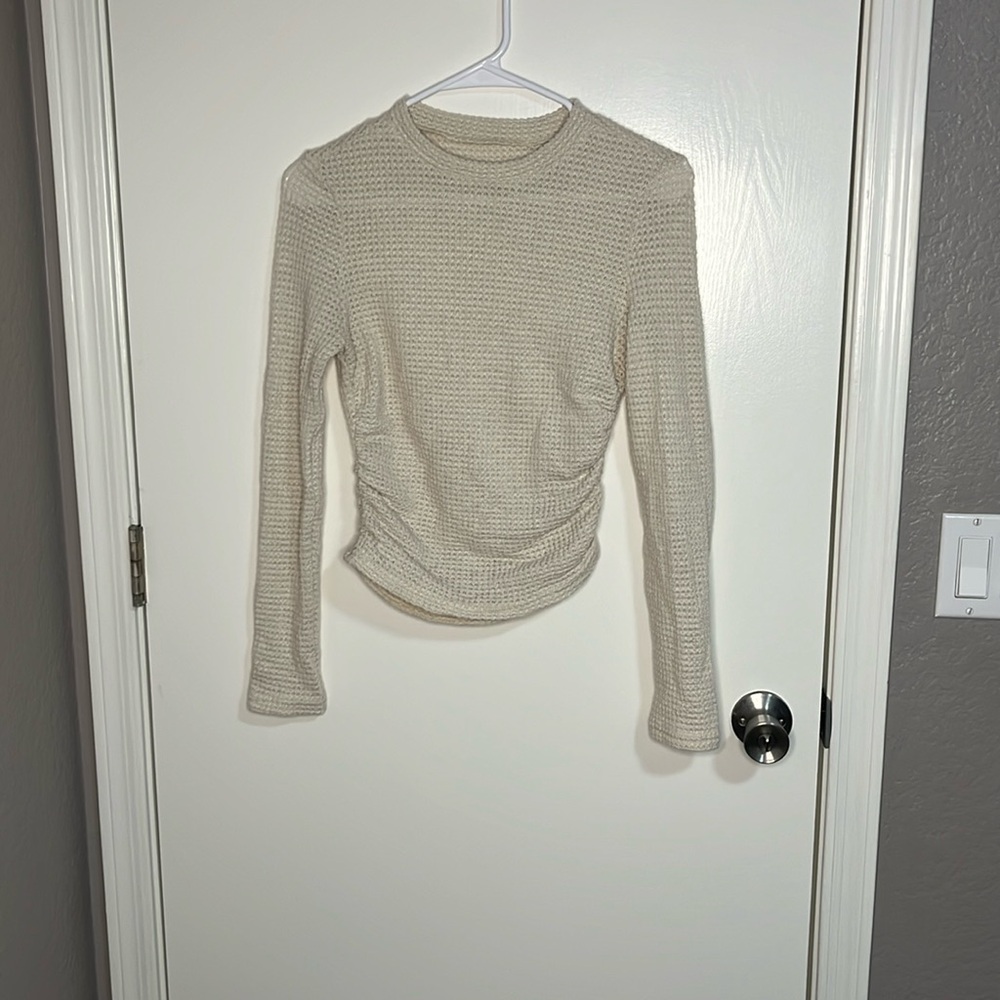 Sheer long sleeve top